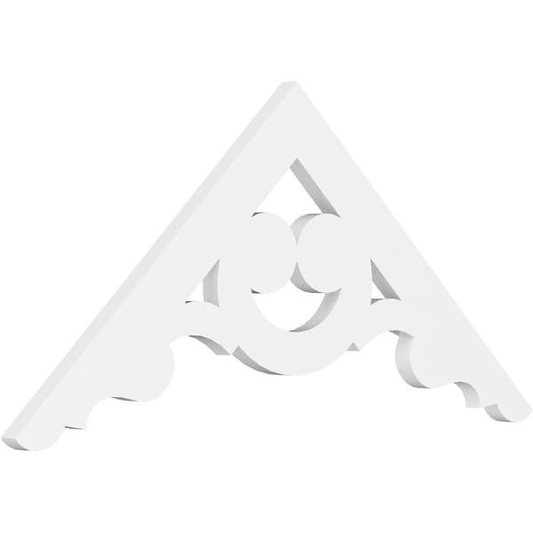 Ekena Millwork Pitch Robin Architectural Grade PVC Gable Pediment, 36"W x 16 1/2"H x 1"P (11/12) GPP036X017X100ROB - main